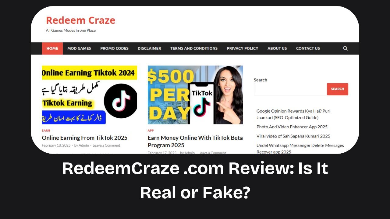 RedeemCraze .com Review: Is It Real or Fake?